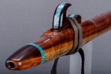 Koa Native American Flute, Minor, Mid F#-4, #J36F